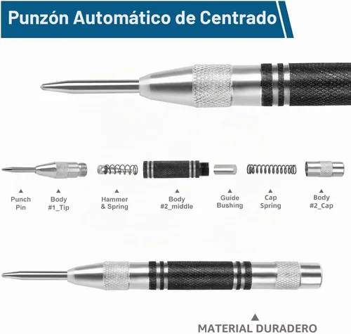 Vista 2 de 2 perforadores centrales automáticos de alta resistencia, perforador de agujero central de acero de alta calidad de 5 pulgadas, herramienta