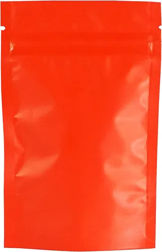 Vista 51 de 100 Bolsas de color mate de doble cara que se sostienen en posición vertical