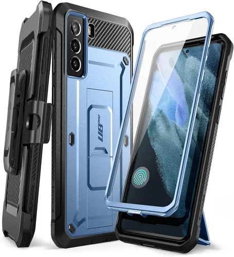Vista 8 de SUPCASE Unicorn Beetle Pro Series - Funda diseñada para Samsung Galaxy S21 FE 5G (versión 2022), funda resistente de doble capa y función atril