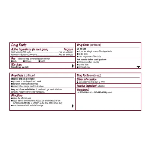 Vista 2 de Polysporin Ungüento antibiótico de primeros auxilios, 1 oz, paquete de 4