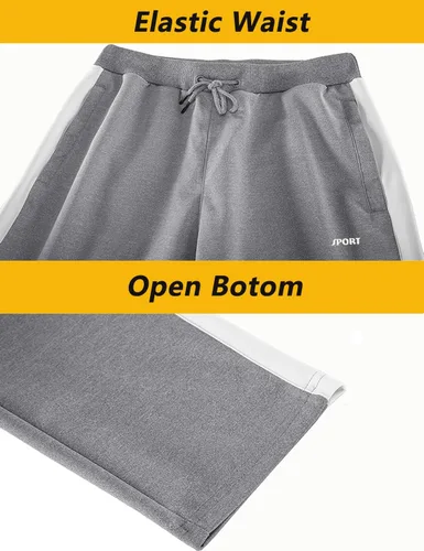 Vista 6 de Cotrasen Conjunto deportivo de 2 piezas para hombre, con cremallera completa, casual, para correr, trotar