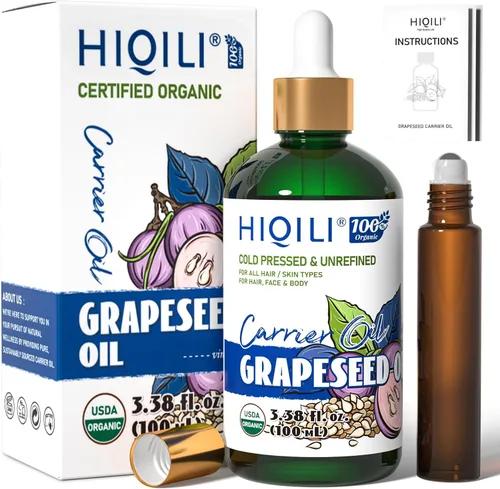 Vista 14 de HIQILI Aceite de ricino orgánico prensado en frío sin refinar, certificado por USDA, sin hexano, aceite de grado prémium para cara, crecimiento
