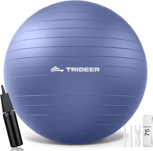 Vista 13 de Trideer Pelota de Ejercicio de Yoga, Silla de Oficina y Bola de Equilibrio, Bola de Estabilidad para Pilates, Terapia Física, Entrenamiento