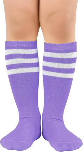 Vista 116 de Zando Calcetines de fútbol para niños, hasta la rodilla, para jóvenes, béisbol, fútbol, sóftbol, niños y niñas, de algodón suave sobre