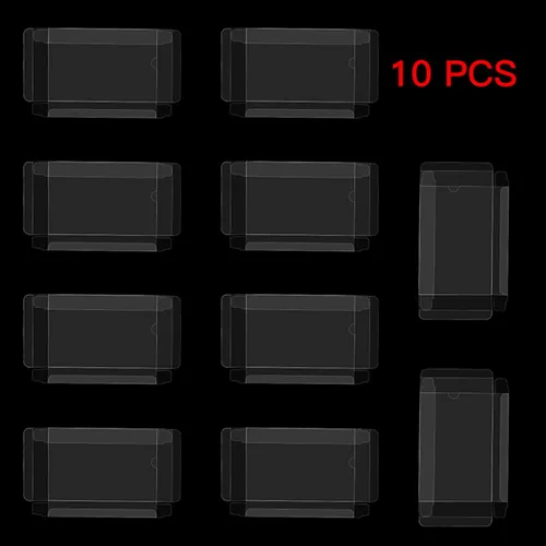Vista 6 de 10 PCS Clear Protective Display Case for PSP Game Cards – Transparent Storage Box for PlayStation Portable UMD Cartridge (CIB Compatible)
