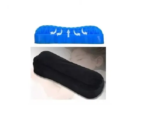 Vista 2 de Cojín En Gel Ergonómico Ayuda Cervical Columna Masaje.
