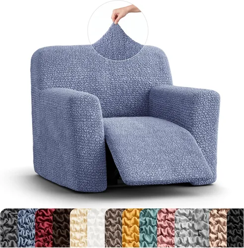 Vista 14 de PAULATO BY GA.I.CO. Funda para sillón reclinable, funda de ajuste suave, protector elástico de muebles reclinables de 1 pieza, tela hipoalergénica