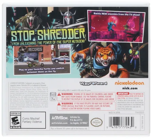 Vista 2 de Teenage Mutant Ninja Turtles Danger of the OOZE - Nintendo 3DS