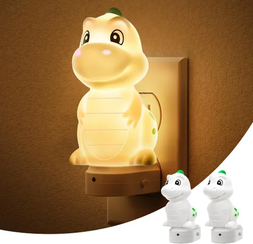 Vista 16 de L LOHAS LED - Luz nocturna enchufable para niños, luces nocturnas 3D de cachorros lindas con sensor de atardecer a amanecer, 1600K/2700K/5000K 3CCT