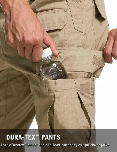Vista 9 de CQR Pantalones tácticos para hombre, resistentes al agua, pantalones cargo Ripstop, ligeros EDC trabajo, senderismo, ropa para exteriores Mag Pocket