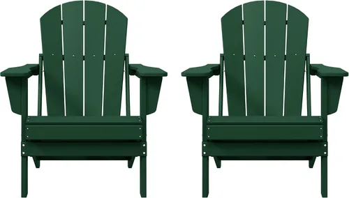 Vista 16 de WO Home Furniture Laguna Silla plegable Adirondack de polietileno de alta densidad, silla para patio para todo tipo de clima, para jardín al aire