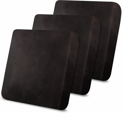 Vista 13 de Fundas de cojín tipo cuero para sofá, juego de fundas protectoras de muebles para sillón seccional, sofá biplaza de tela de elastano elástica