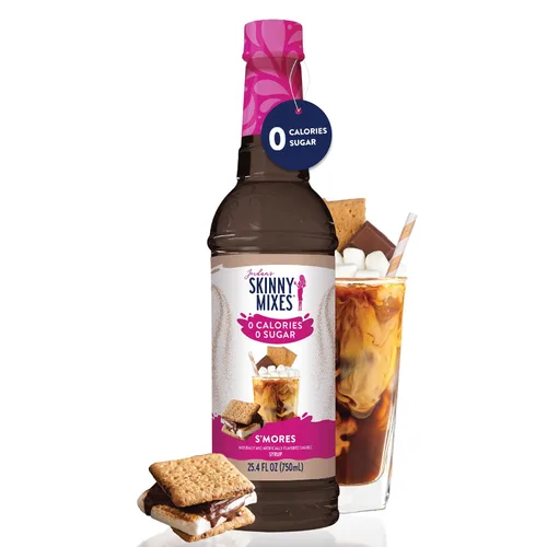Vista 7 de Jordan's Skinny Mixes Jarabe de café sin azúcar, jarabe saborizante de café S'mores, mezcla de bebida cero calorías para lattes, hornear o batido