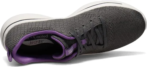 Vista 7 de Skechers - Zapatos deportivos para caminar para mujeres, grislavanda