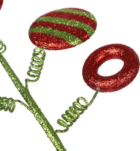 Vista 7 de MANMAOHE 6 palillos y aerosoles de Navidad con purpurina de 16.5 pulgadas y tallos florales para decoración del árbol de Navidad y decoración