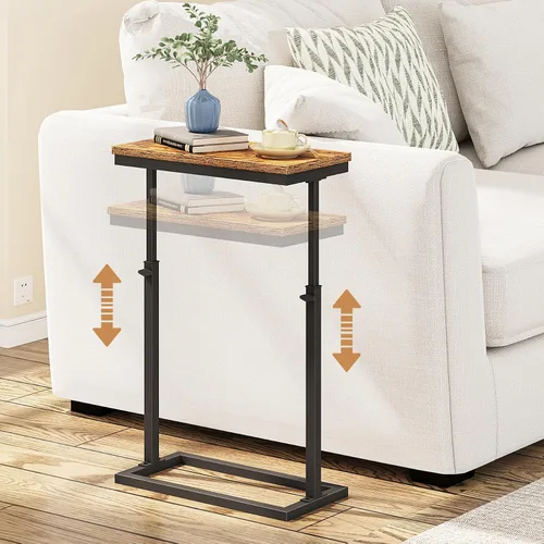 Vista 26 de TUTOTAK Mesa auxiliar, mesa auxiliar, mesa de sofá alta, mesa de sofá, sala de estar, dormitorio, negro TB01BK083P
