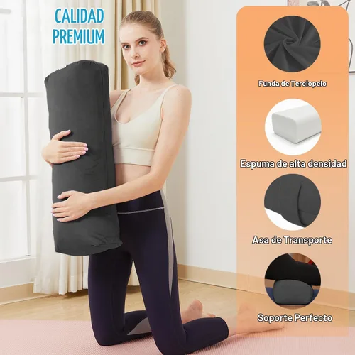 Vista 2 de Rectangular Yoga Bolster Pillow for Restorative Yoga