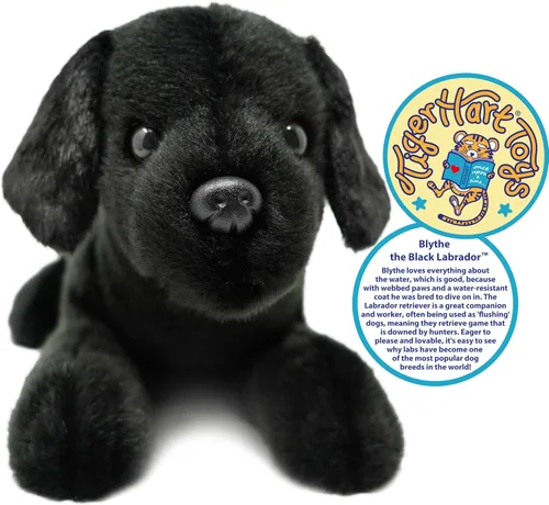 Vista 3 de TigerHart Blythe Black Lab - Peluche de 12 pulgadas