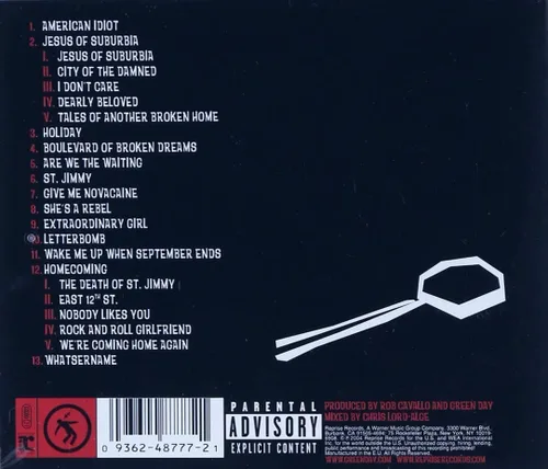 Vista 2 de American Idiot (CD) explicit_lyrics