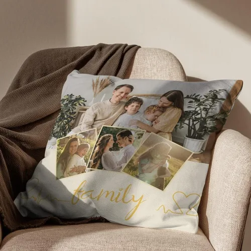 Vista 4 de Bivei Funda de almohada personalizada con imagen y texto, almohada decorativa personalizada para mamá, funda de almohada personalizada con fotos