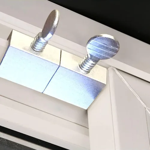 Vista 5 de 1st Choice Cerraduras deslizantes de aluminio para ventanas de metal, cerraduras de seguridad para puertas, cerraduras de seguridad ajustables