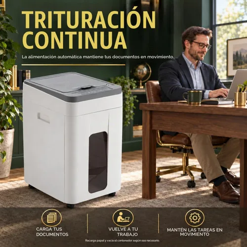 Vista 4 de Trituradora de papel de alimentación automática Nivel