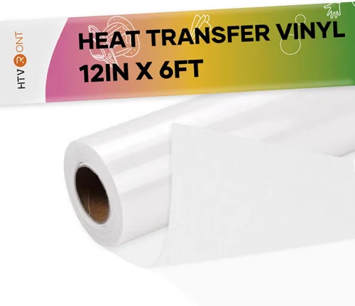 Vista 78 de HTVRONT Vinilo inteligente para planchar, HTV negro, vinilo de transferencia de calor de 13 pulgadas x 3 pies, vinilo HTV compatible con Cricut