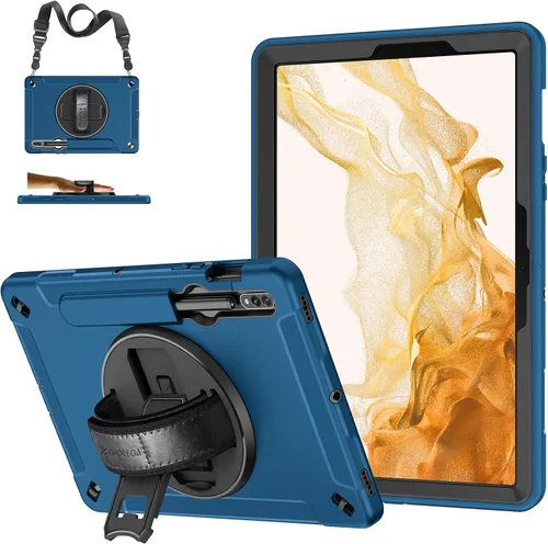 Vista 21 de Funda para Galaxy Tab S6 Lite de 10.4 pulgadas 2024/2022/2020: funda de TPU de grado militar a prueba de golpes con protector de pantalla - soporte