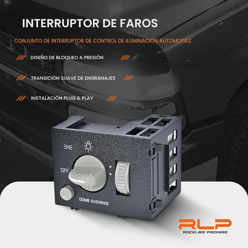Vista 7 de Interruptor de control de atenuación de los faros, interruptor de lámpara de cúpula compatible con Chevy GMC C1500 C2500 C3500 K1500 K2500 K3500