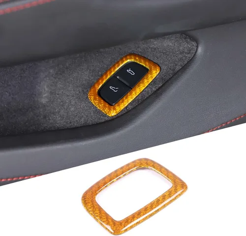 Vista 7 de Cubierta de botón de interruptor de maletero de fibra de carbono real compatible con Chevrolet Corvette C8 2020-2026, accesorios de marco de panel