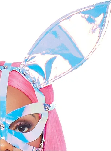 Vista 2 de Leg Avenue Mascarilla holográfica de vinilo para mujer