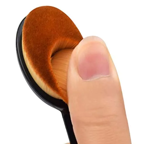 Vista 3 de 2 brochas de maquillaje para mezclar líquidos, crema o polvo impecable, 2