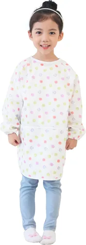 Vista 13 de Plie Kids Waterproof Art Smock – Long Sleeve Apron for Painting, Baking, Sensory Play (Ages 1–10)