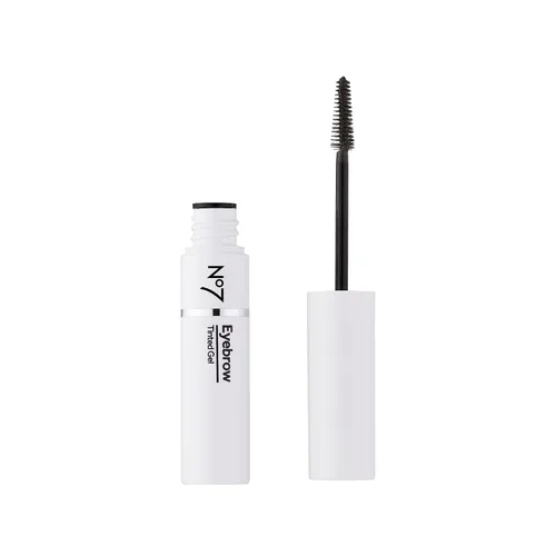 Vista 2 de No7 Beautiful Eyebrows Gel para cejas, negro, 0.1 fl oz Extracto de pimienta rosa, cejas más completas y oscuras, fórmula flexible, moldeador