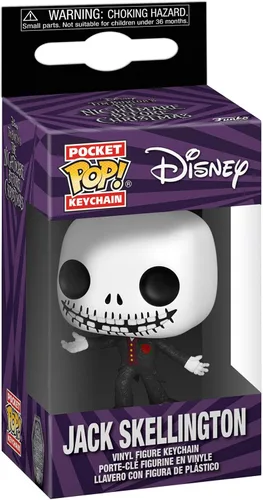 Vista 2 de Funko Pop! Llavero: La pesadilla antes de Navidad 30 aniversario - Jack Skellington