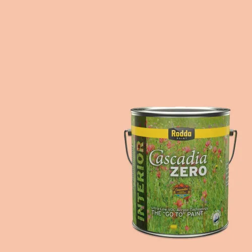 Vista 61 de Rodda Paint CASCADIA ZERO - Pintura satinada e imprimación para interiores en uno, cuarto de galón, albaricoque primavera
