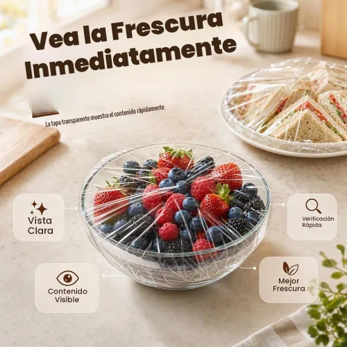 Vista 6 de 2026 - Cubierta elástica desechable para alimentos