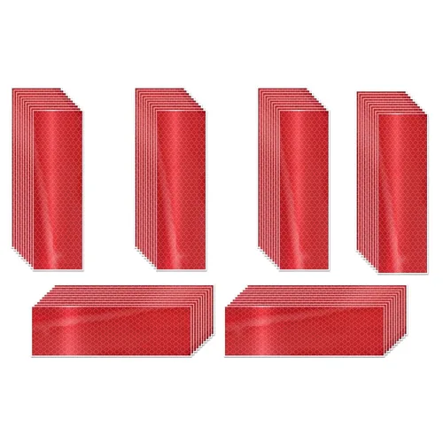 Vista 18 de Pegatinas reflectantes 1 pulgada de diámetro Redondas Reflectoras, Cinta adhesiva impermeable al aire libre de alta visibilidad (80 piezas)