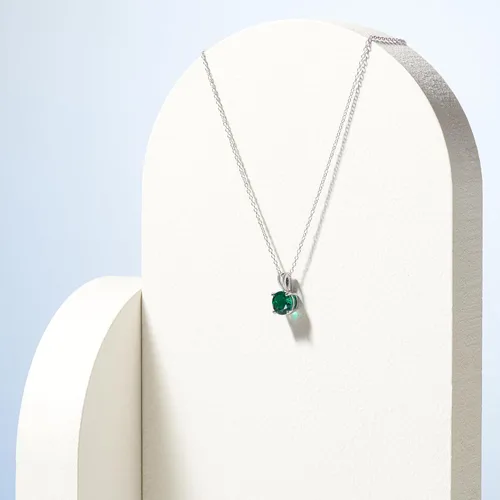 Vista 39 de Amazon Essentials Collar con colgante de piedra natal de corte redondo de plata de ley de 18 pulgadas (anteriormente colección Amazon)