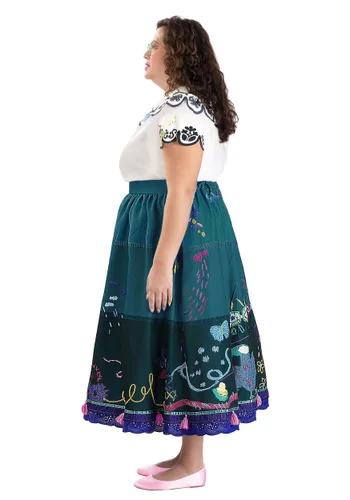 Vista 3 de Disfraz Disney Encanto Mirabel para Mujer Talla Plus Multicolor