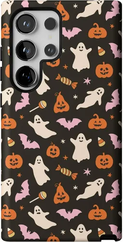 Vista 123 de Casely Funda para Galaxy S9 Postura de cadáver Yoga de esqueleto Diseño protector delgado esencial de doble capa