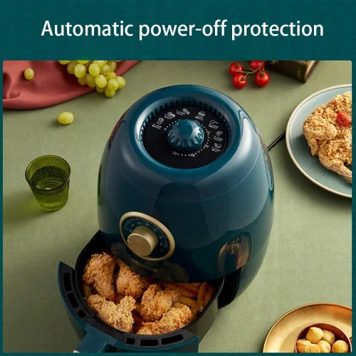 Vista 2 de Freidora de aire multifunción sin aceite de pollo Freidoras eléctricas de sincronización ajustable Torta de patatas fritas Cocina