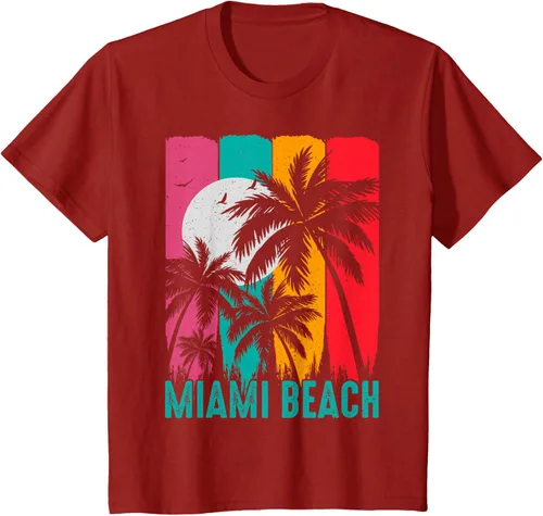 Vista 24 de Camiseta Miami Beach, Negro, S