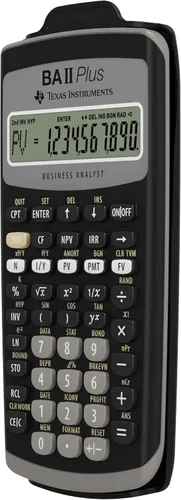 Vista 10 de Texas Instruments BA II Plus Financial Calculator, Black Medium