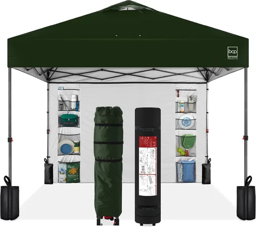 Vista 51 de Best Choice Products Carpa Toldo Desplegable de 10x10 pies para Instalación de 1 Persona, Refugio Portátil Instantáneo con Botón de 1 Toque