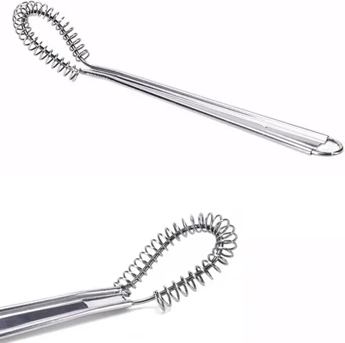 Vista 8 de Mejores utensilios de acero inoxidable Mini batidor de huevo batidor de leche de mano espumador espumador espumoso mezclador de café cremoso
