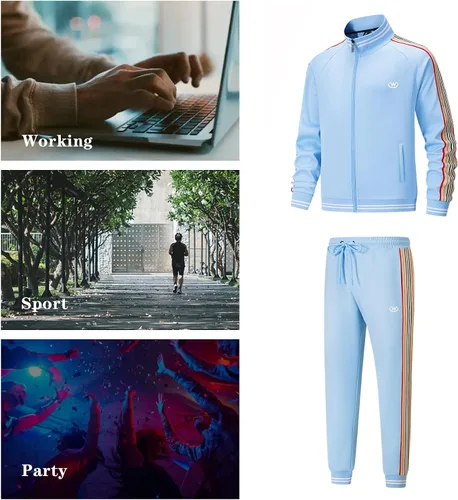 Vista 5 de W JIANWANG Conjunto de chándal para hombre