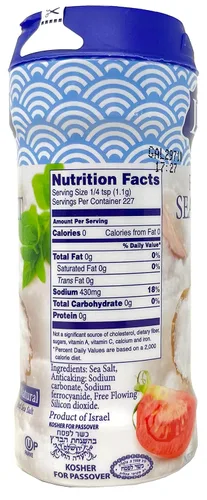 Vista 2 de LiOR Sal marina fina de 8.8 onzas, paquete de 2 – Pequeño coctelero de sal marina de mesa, Kosher Sea Salt Kosher para Pascua