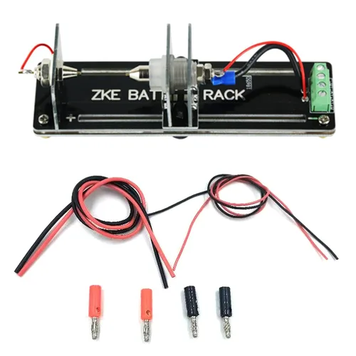 Vista 3 de Versátil soporte de prueba de capacidad de resistencia de batería de 4 cables para baterías AAA AA 21700 26650 18650 AA A+/A; V +/V- Interfaces