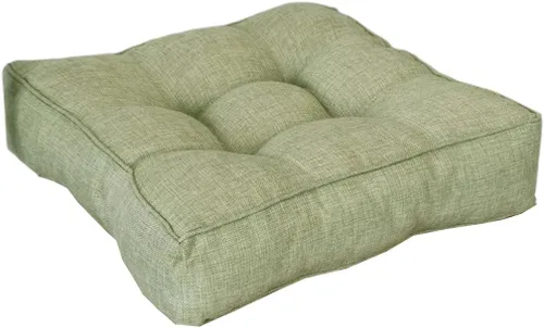 Vista 25 de Cojín cuadrado sólido de 16 pulgadas para silla, estilo tatami, cojín antideslizante y grueso, tapete suave para silla de oficina, cocina, comedor